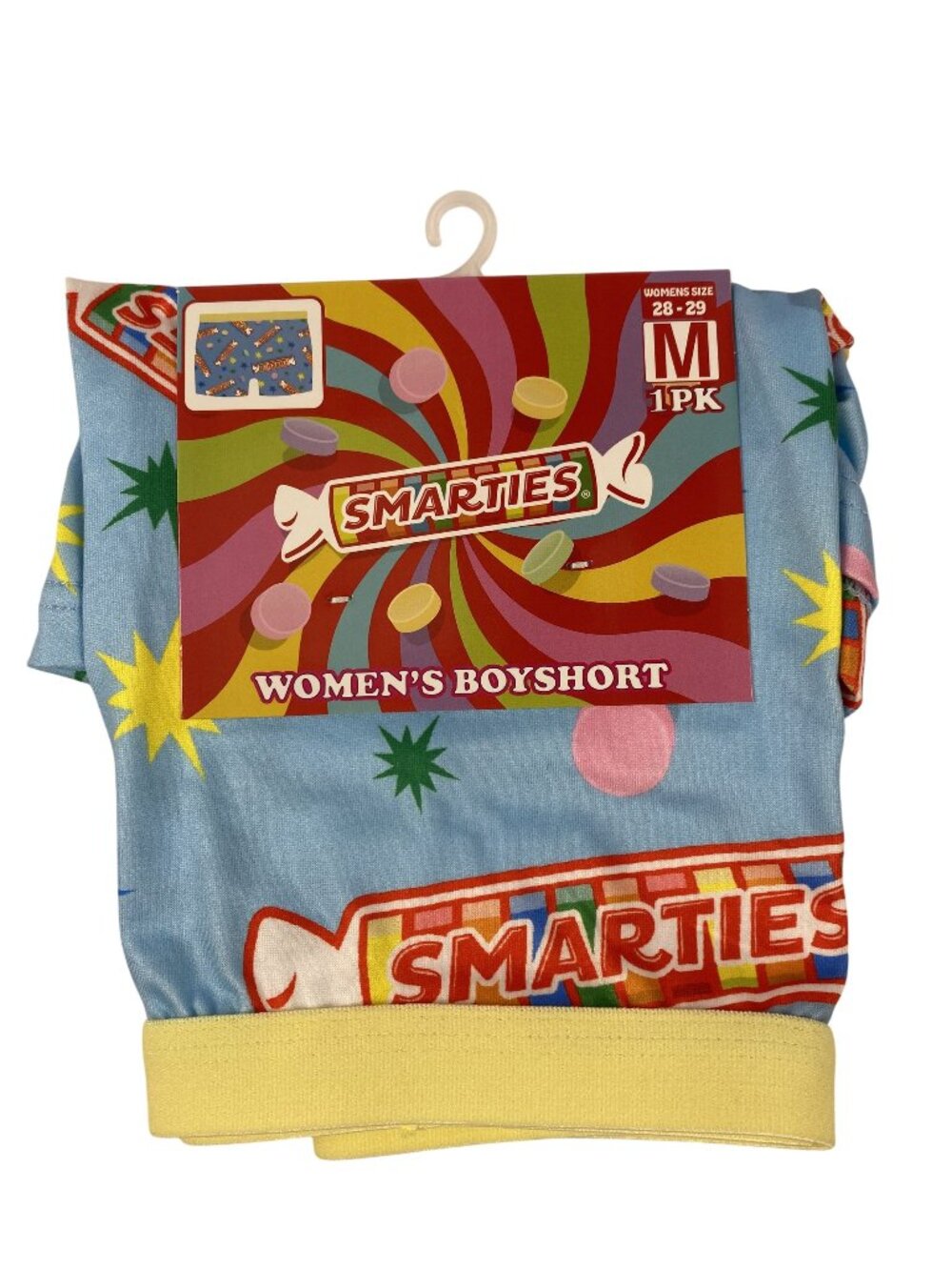 NIP Smarties Candy Women's Boyshort Panties M (28-29) Novelty Graphic